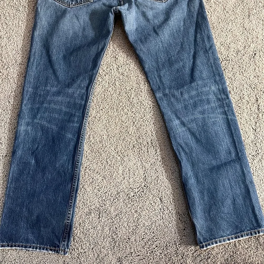 Levi's Classic Straight 505 Jeans in Men's Size W32 L30, Dark Wash - Made in USA